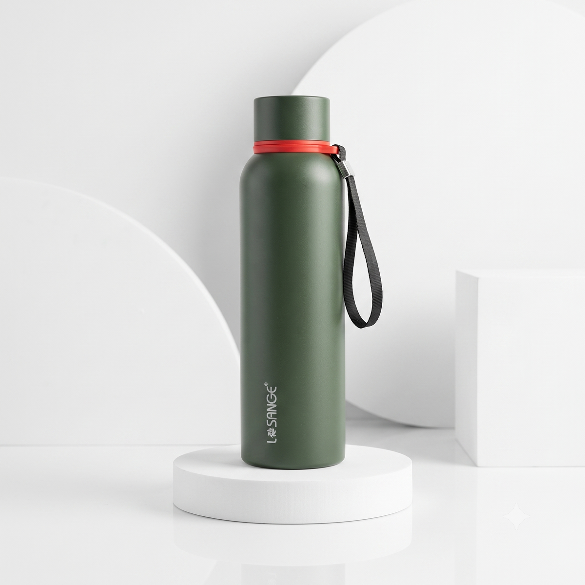 Hot and Cold Stainless Steel water bottle green 1000ml