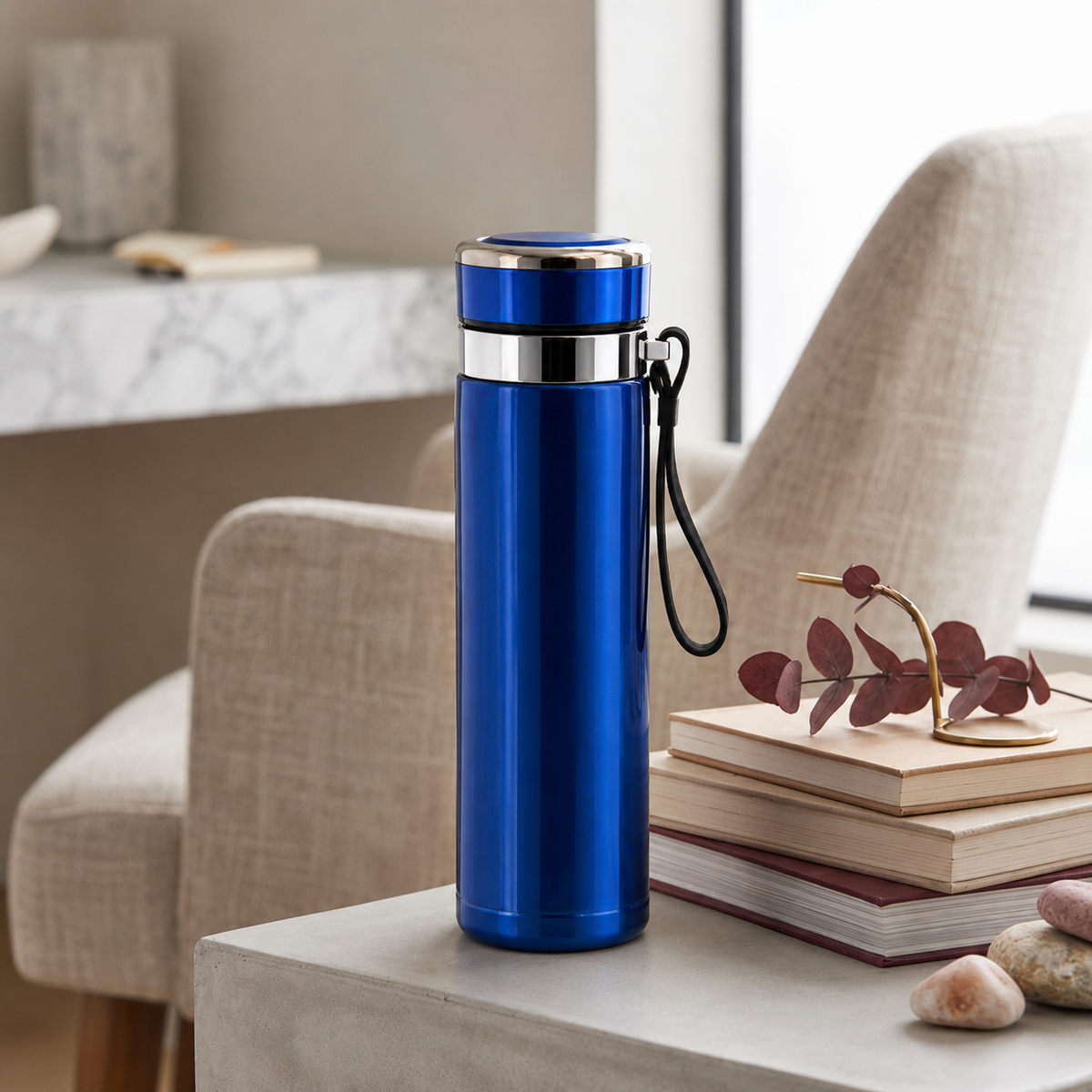 Stainless Steel thermal Coffee Flask for Office Blue 800ml